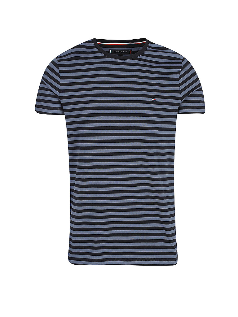 TOMMY HILFIGER T-Shirt Slim Fit blau | XL